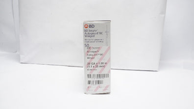 BD 382633 Autoguard BC Winged Shielded I.V. Cath. 20GA x 1.00in. - Box of 50